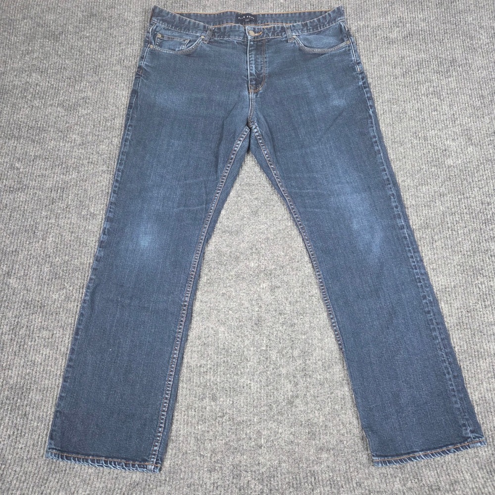 Five Four Mens Dark Wash Straight Leg Stretch Denim Jeans Blue Size 38‎ 26545